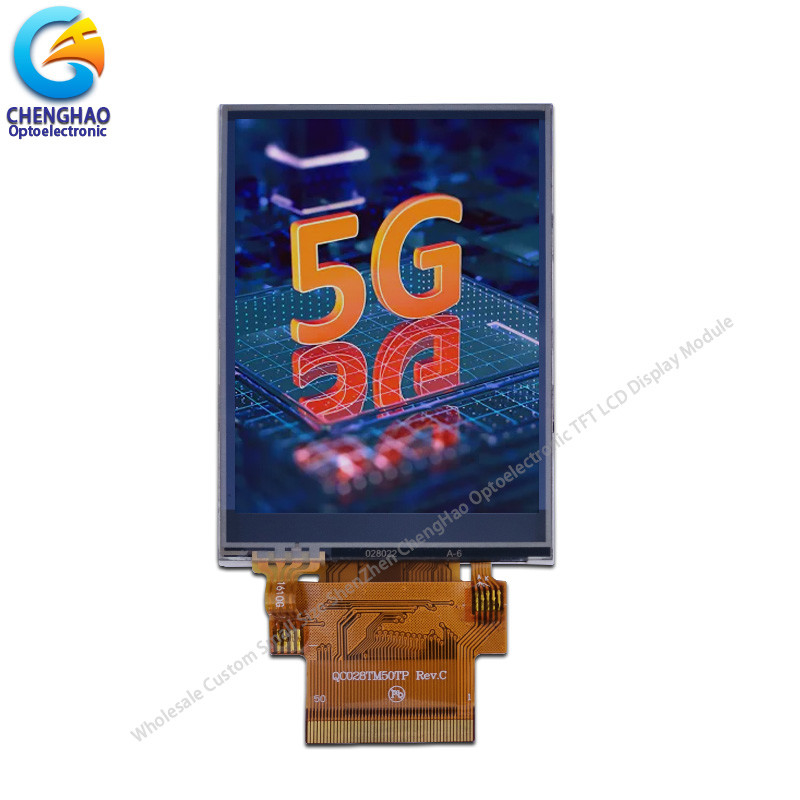 2.8 Inch Small Lcd Touch Screen 50 Pin Spi Rgb Interface 240x320 Nits Custom Tft Lcd Module