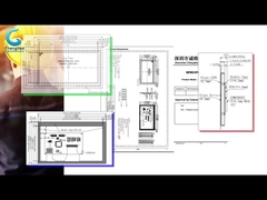 ODM 7 इंच कैपेसिटिव एलसीडी टच स्क्रीन 50 पिन एमसीयू इंटरफेस 800x480 टीएफटी डिस्प्ले मॉड्यूल