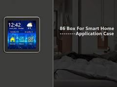 480x480 ऑल इन ब्लैक इफेक्ट आईपीएस टीएफटी 4 इंच स्क्वायर एलसीडी टच स्क्रीन स्मार्ट होम के लिए 86 बॉक्स