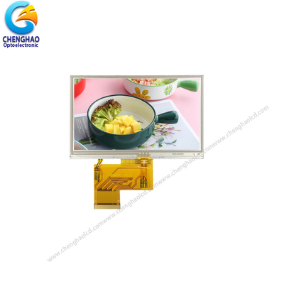 आरजीबी इंटरफ़ेस 4.3 इंच टीएफटी डिस्प्ले 480x272 40 पिन पूर्ण रंग डिस्प्ले टीपी के साथ