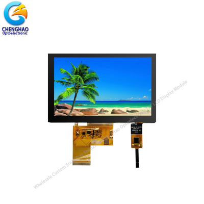 5.0 इंच रंगीन डिस्प्ले 800x480 40पिन TFT एलसीडी कैपेसिटिव टचस्क्रीन