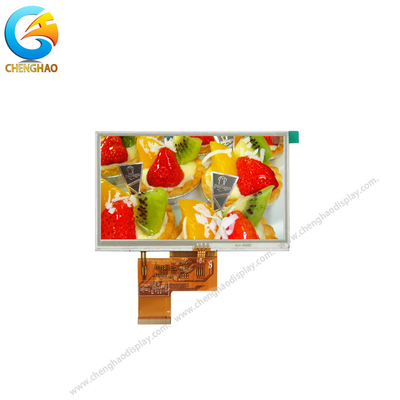 WQVGA TFT लिक्विड क्रिस्टल डिस्प्ले मॉड्यूल 5 इंच टच स्क्रीन के साथ