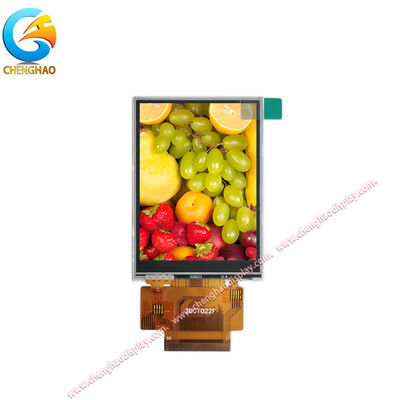 औद्योगिक 2.8-इंच टच स्क्रीन डिस्प्ले मॉड्यूल, वाइड टेम्प (-20~+70°C), 50-पिन एफपीसी