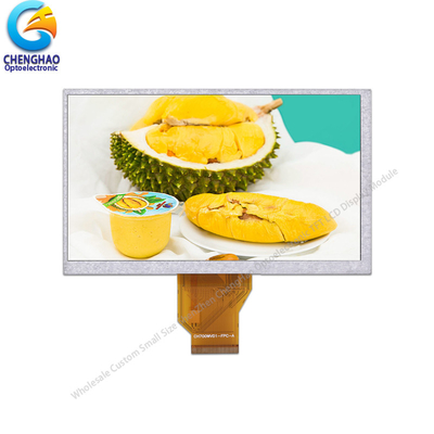24बिट आरजीबी टीएफटी एलसीडी कलर मॉनिटर 7'' 800X480 रिज़ॉल्यूशन एलसीडी स्क्रीन डिस्प्ले असेंबली